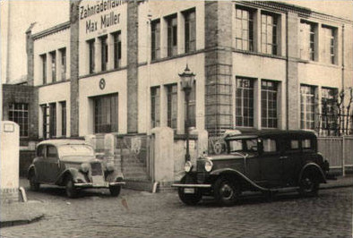 Ansicht der Firmenhalle um 1940 Firmenhalle 1940er